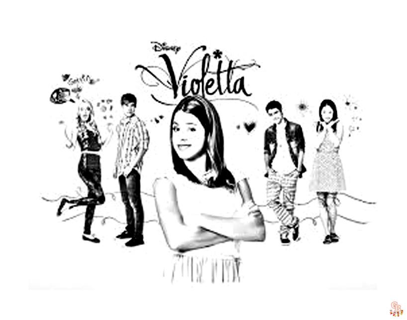 Coloriage Violetta