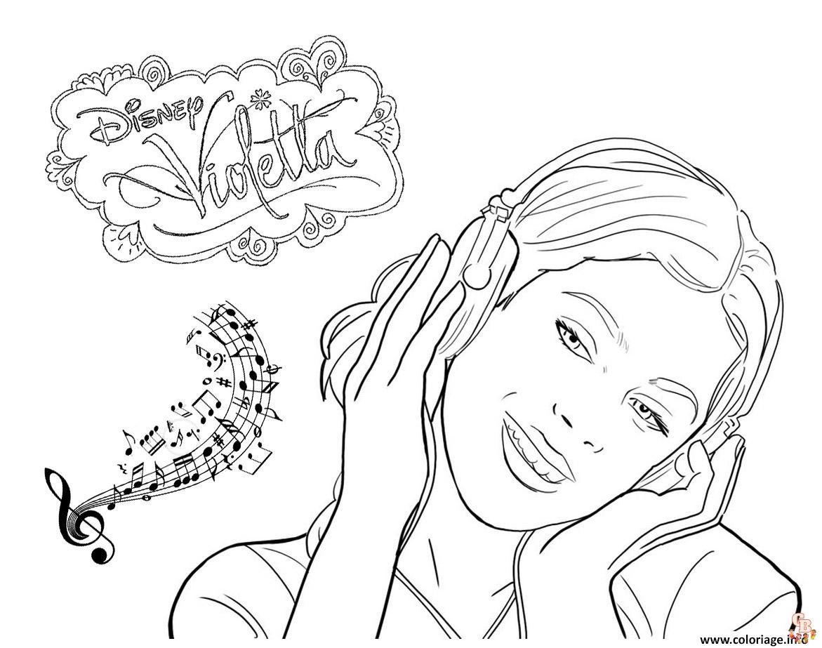 Coloriage Violetta