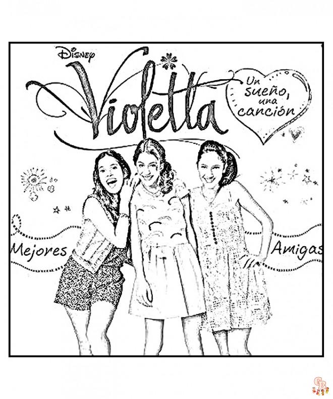 Coloriage Violetta