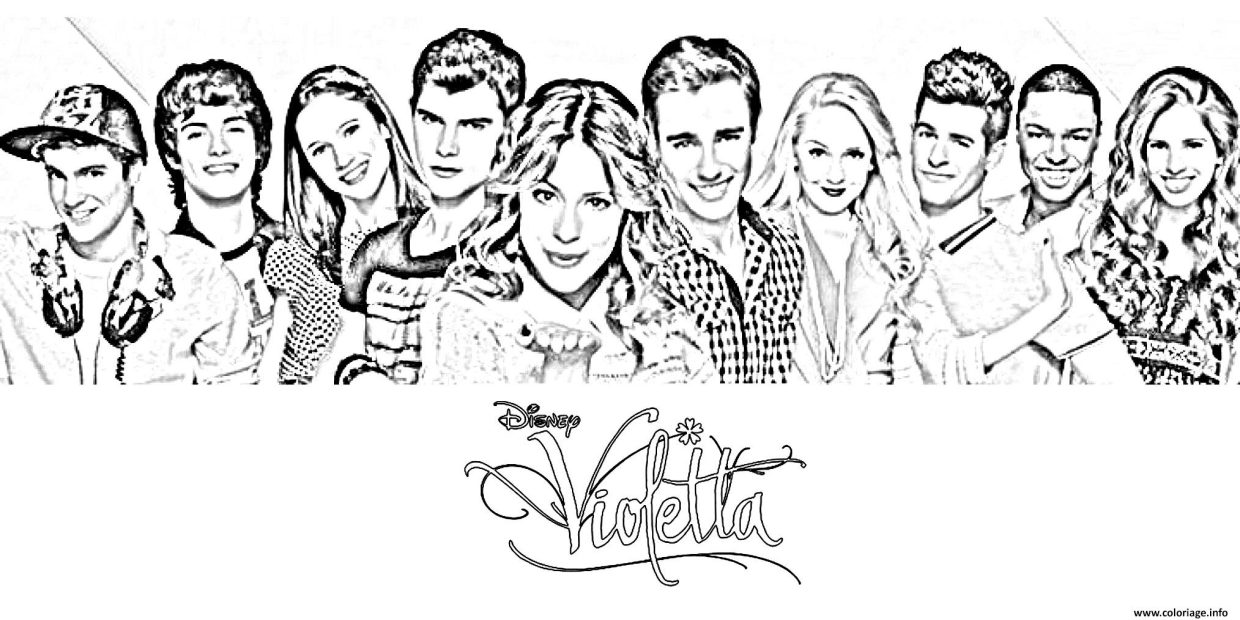 Coloriage Violetta