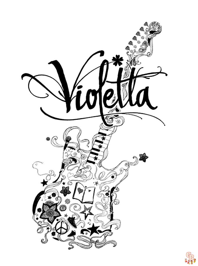 Coloriage Violetta