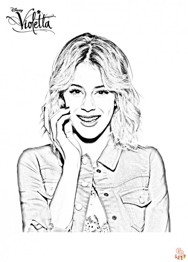 Coloriage Violetta