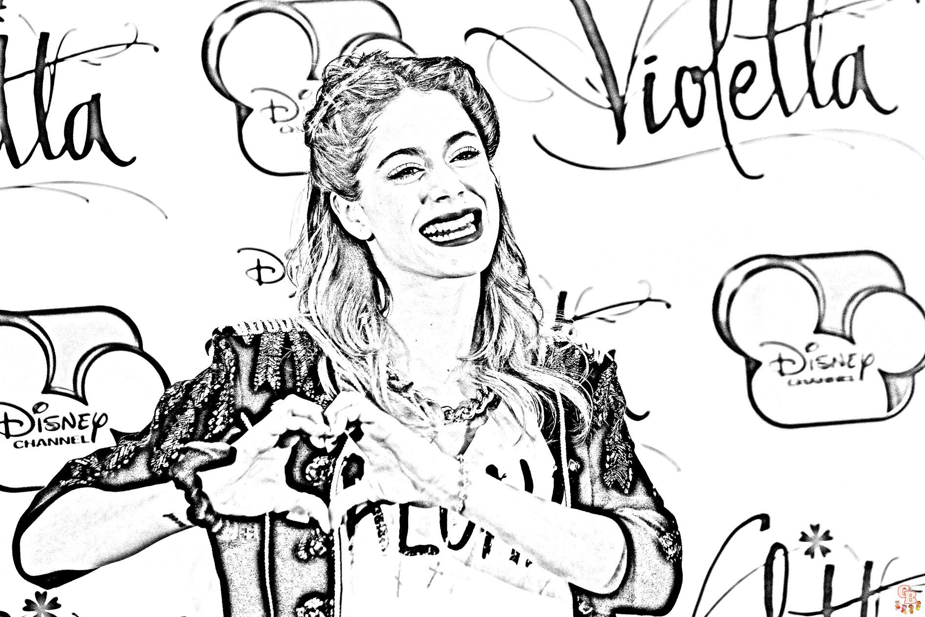 Coloriage Violetta