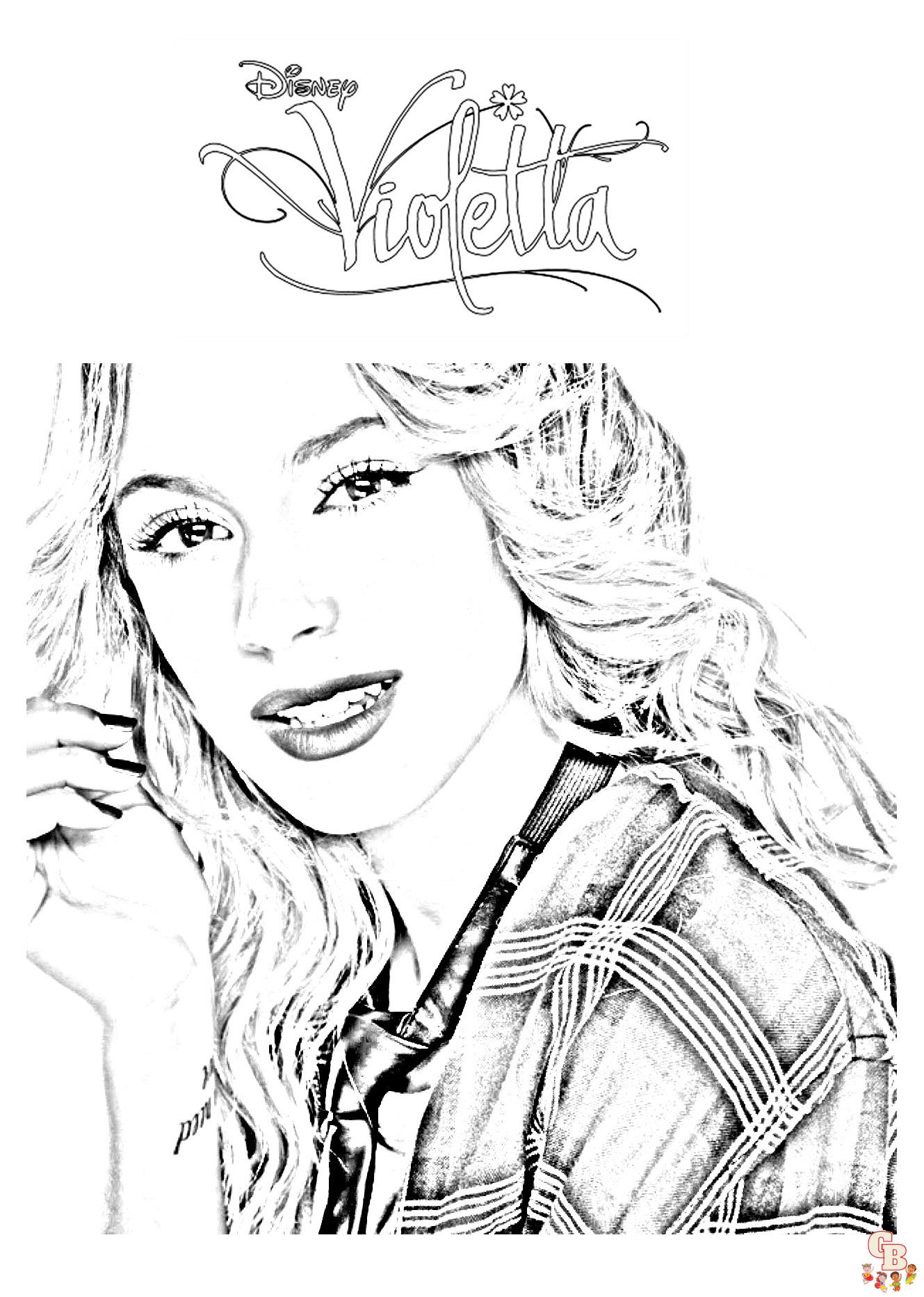 Coloriage Violetta