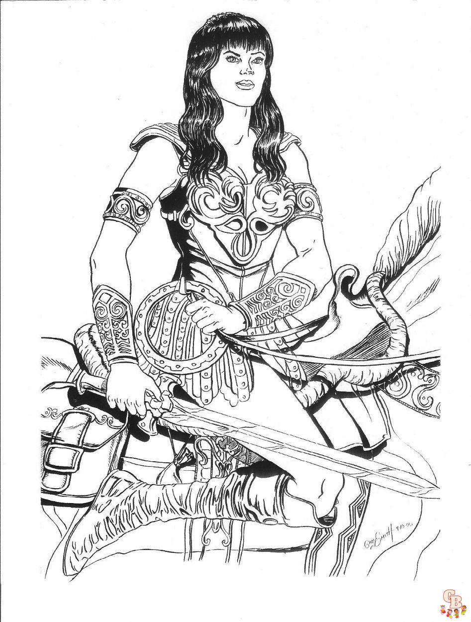 Coloriage Xena