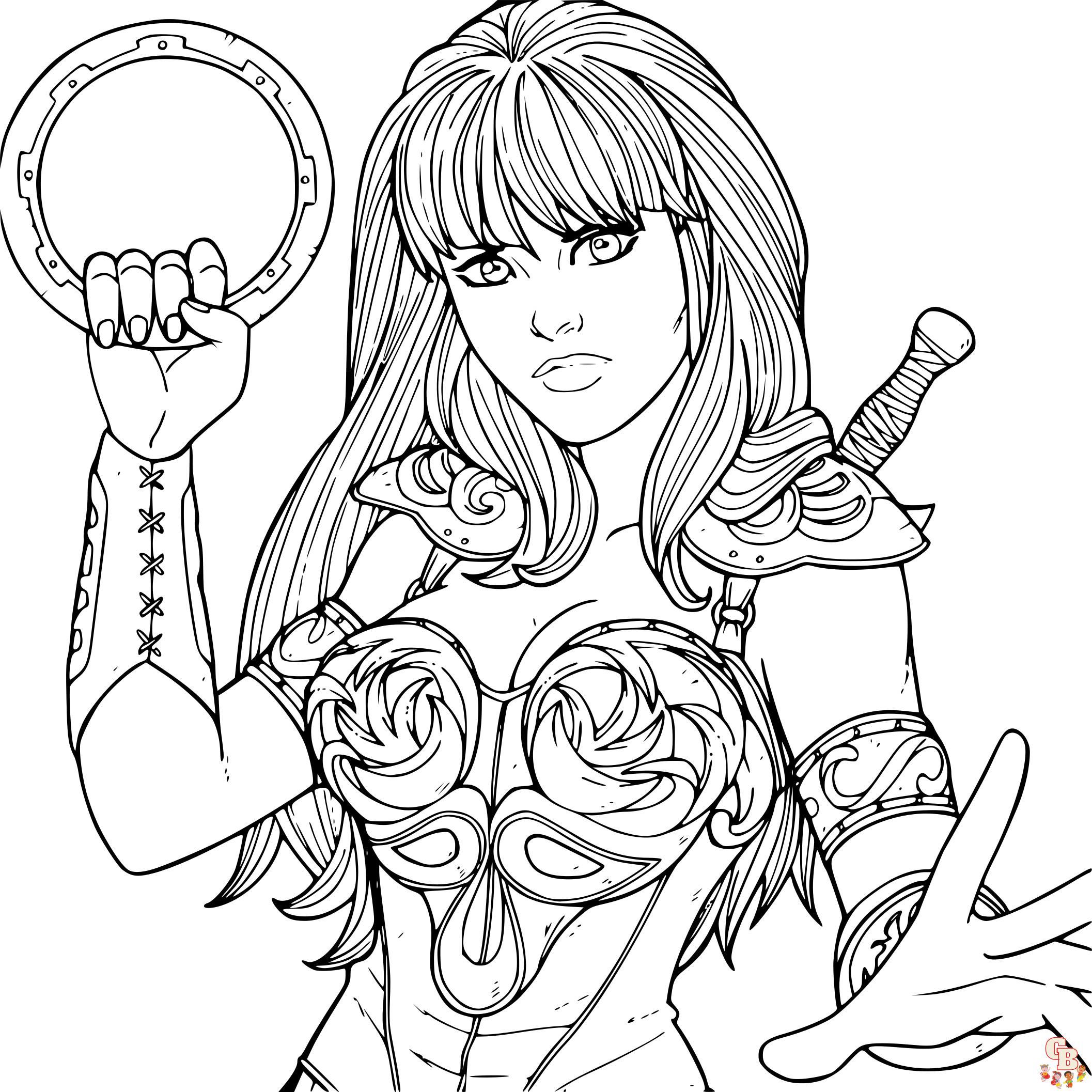 Coloriage Xena