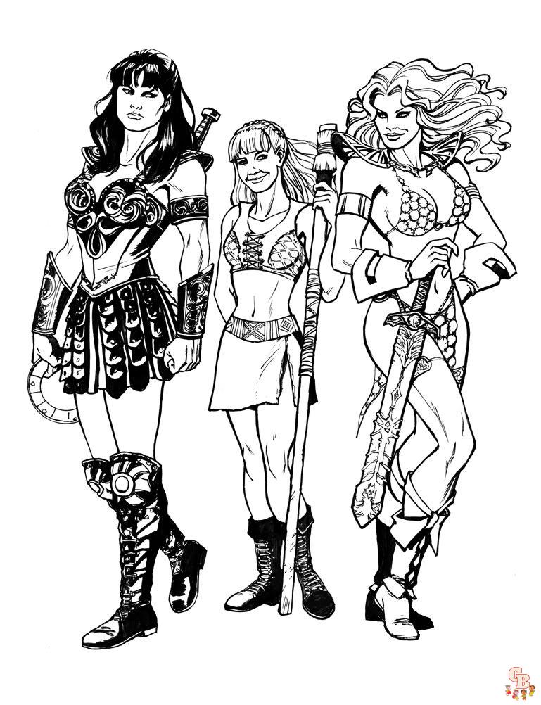 Coloriage Xena