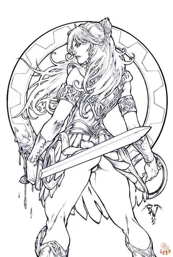 Coloriage Xena