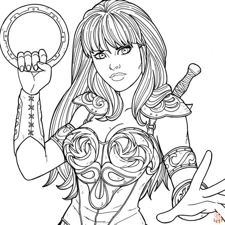 Coloriage Xena