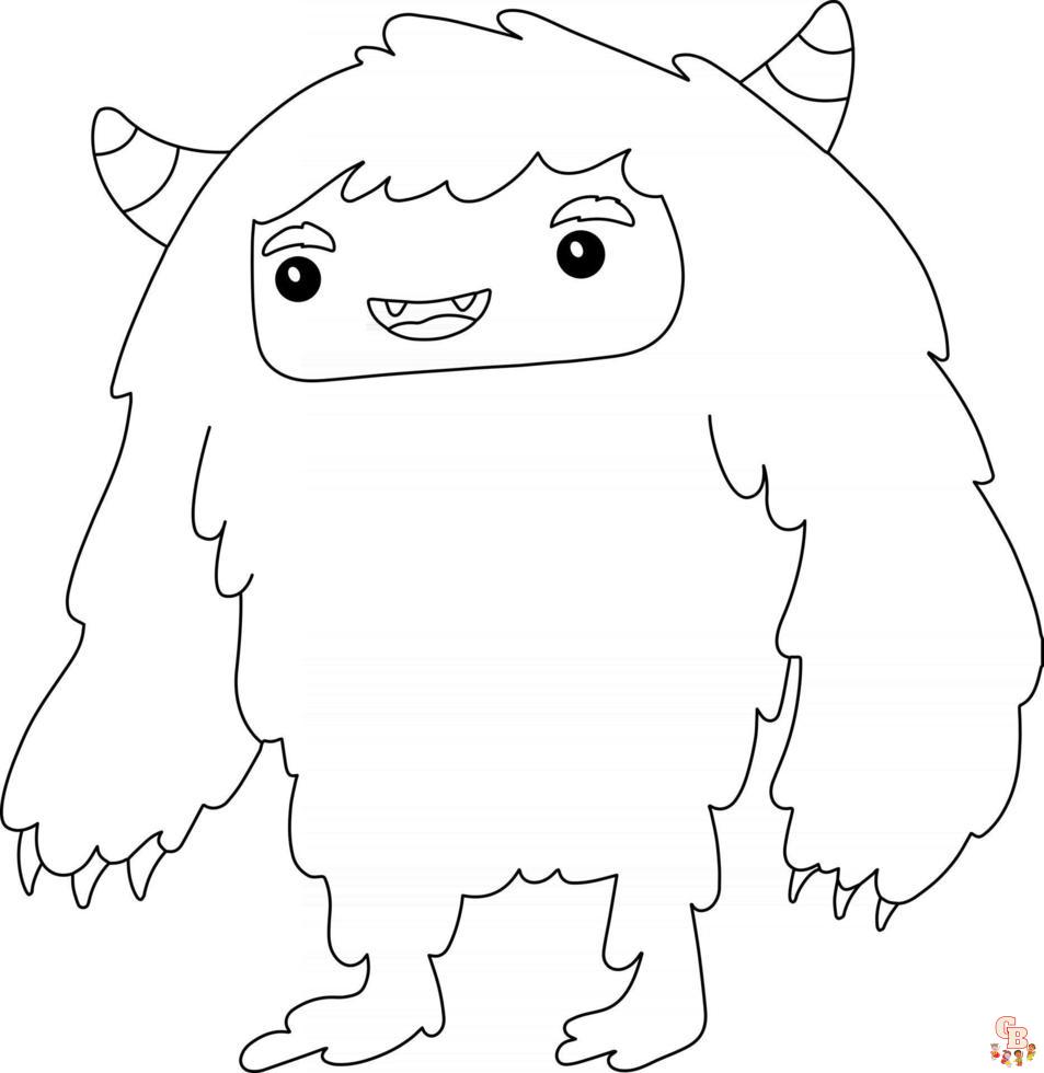 Coloriage Yeti