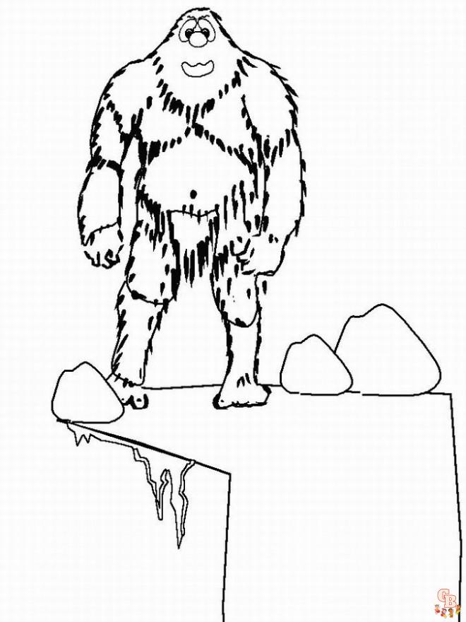 Coloriage Yeti