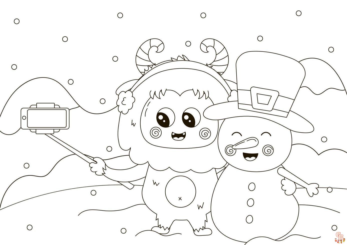 Coloriage Yeti