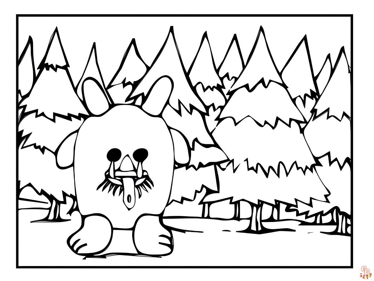 Coloriage Yeti Et Compagnie