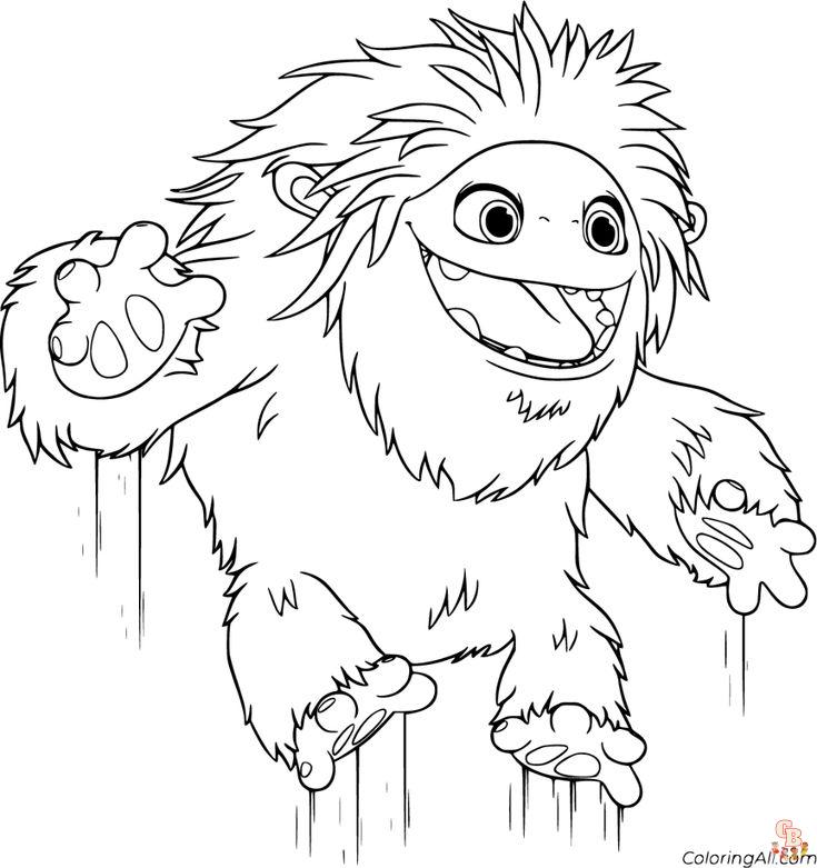 Coloriage Yeti Et Compagnie