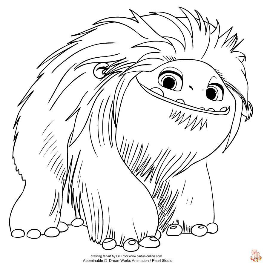 Coloriage Yeti Et Compagnie