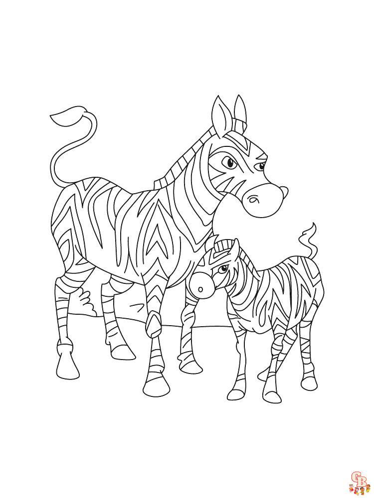 Coloriage Zebre