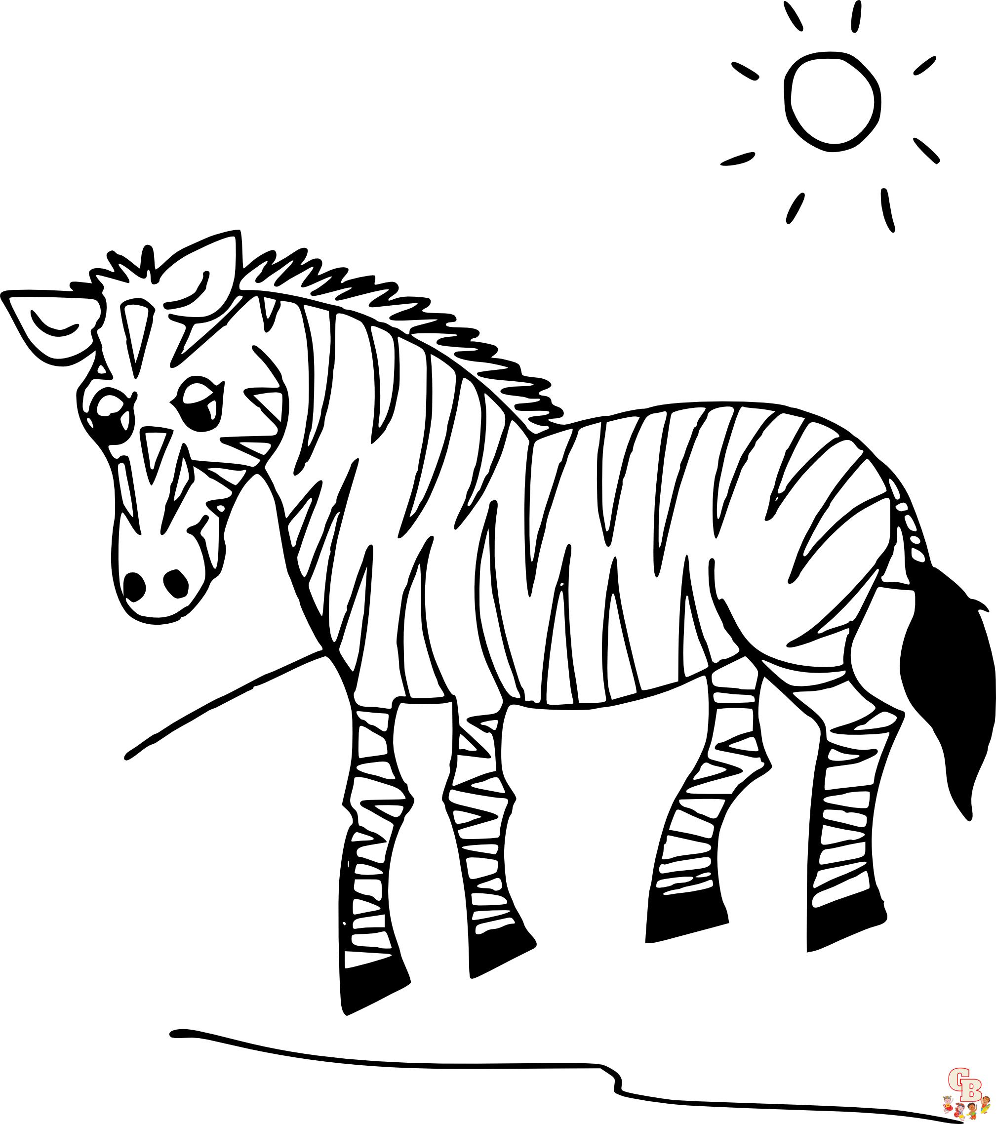 Coloriage Zebre