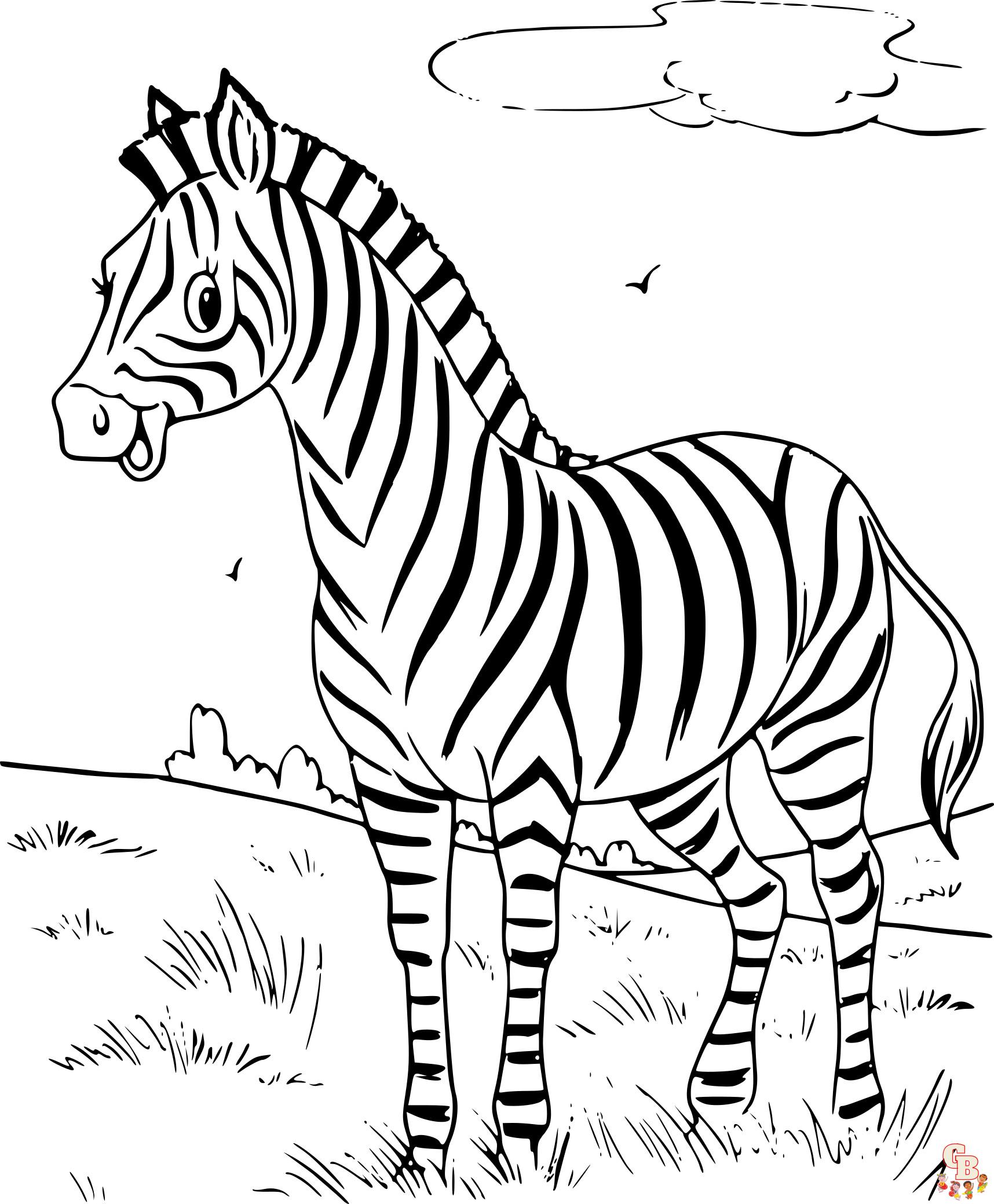 Coloriage Zebre