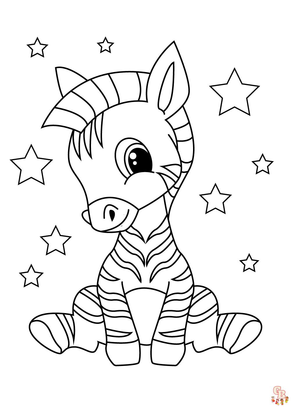 Coloriage Zebre