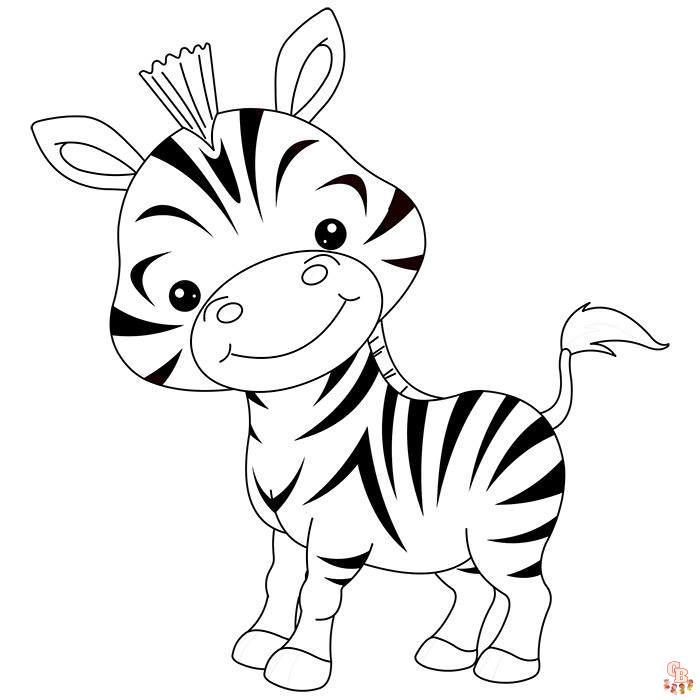 Coloriage Zebre