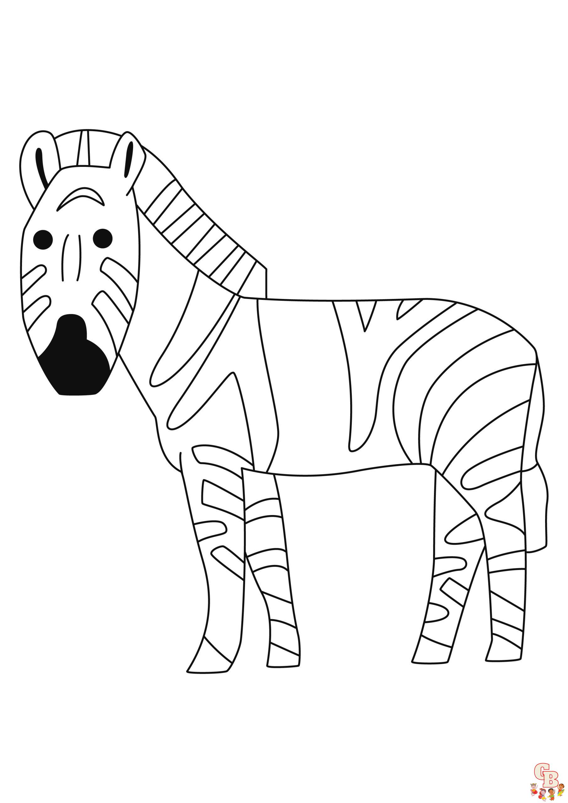 Coloriage Zebre