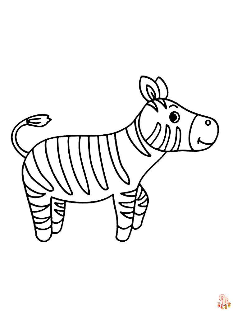 Coloriage Zebre