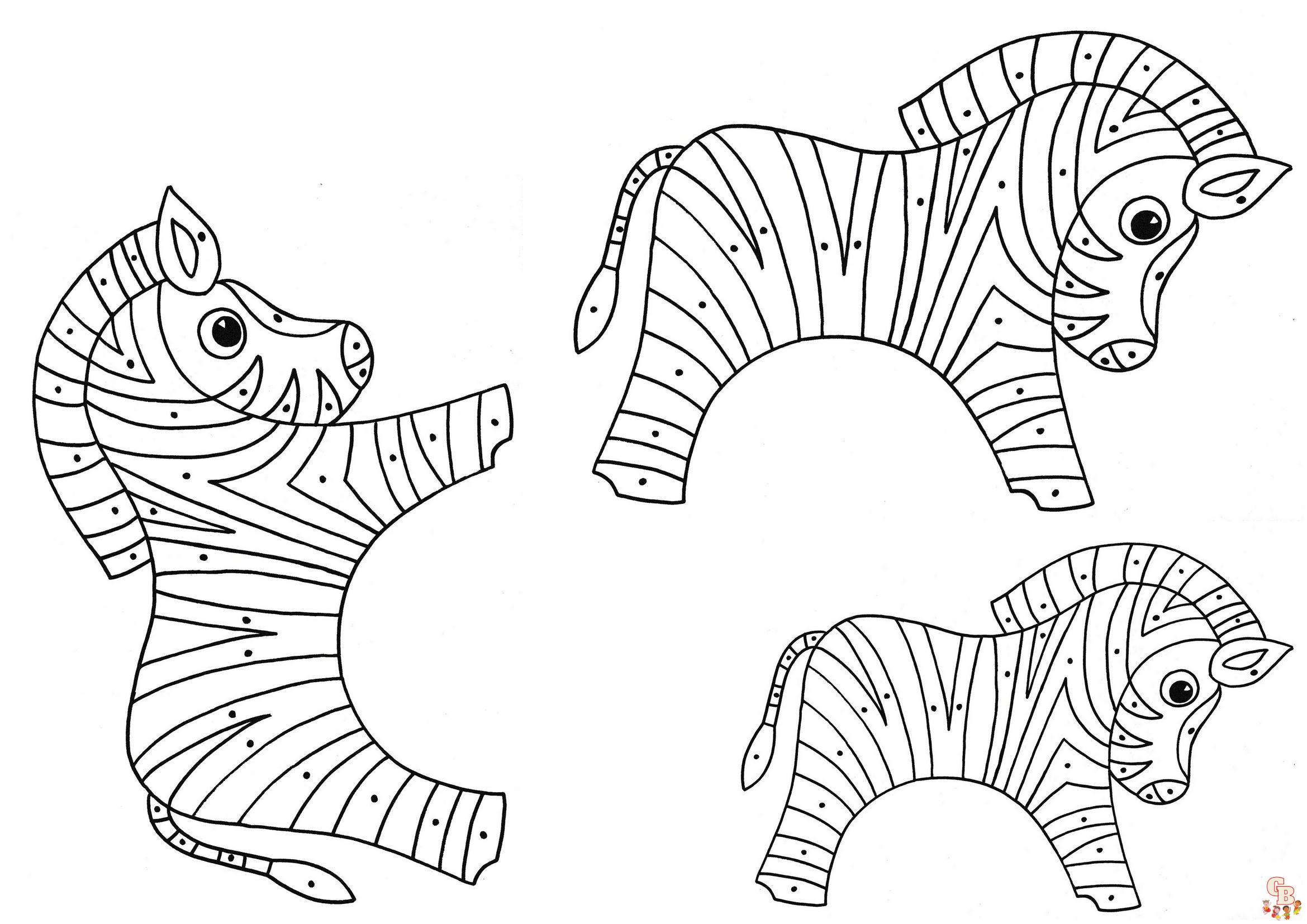 Coloriage Zebre