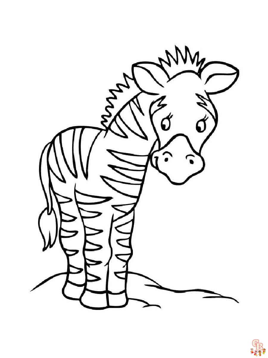 Coloriage Zebre