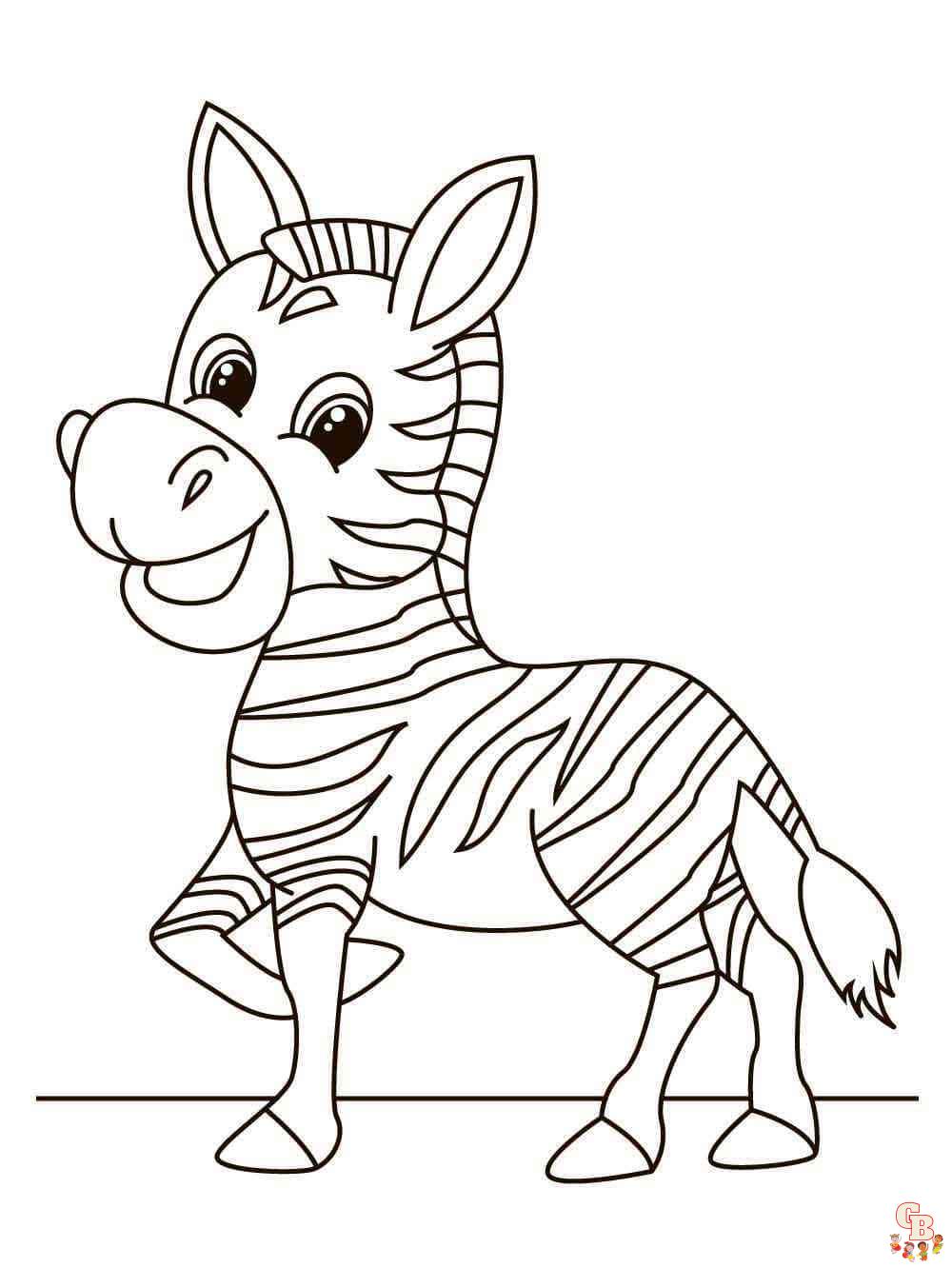 Coloriage Zebre