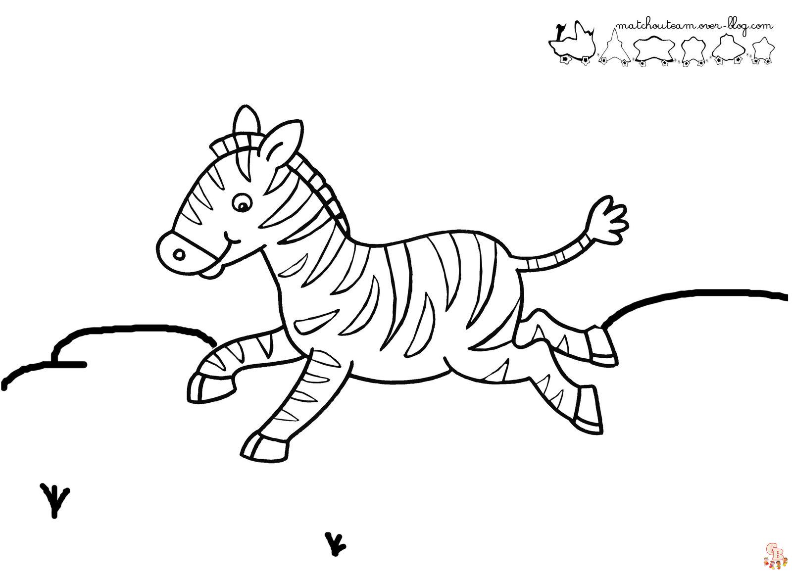 Coloriage Zebre