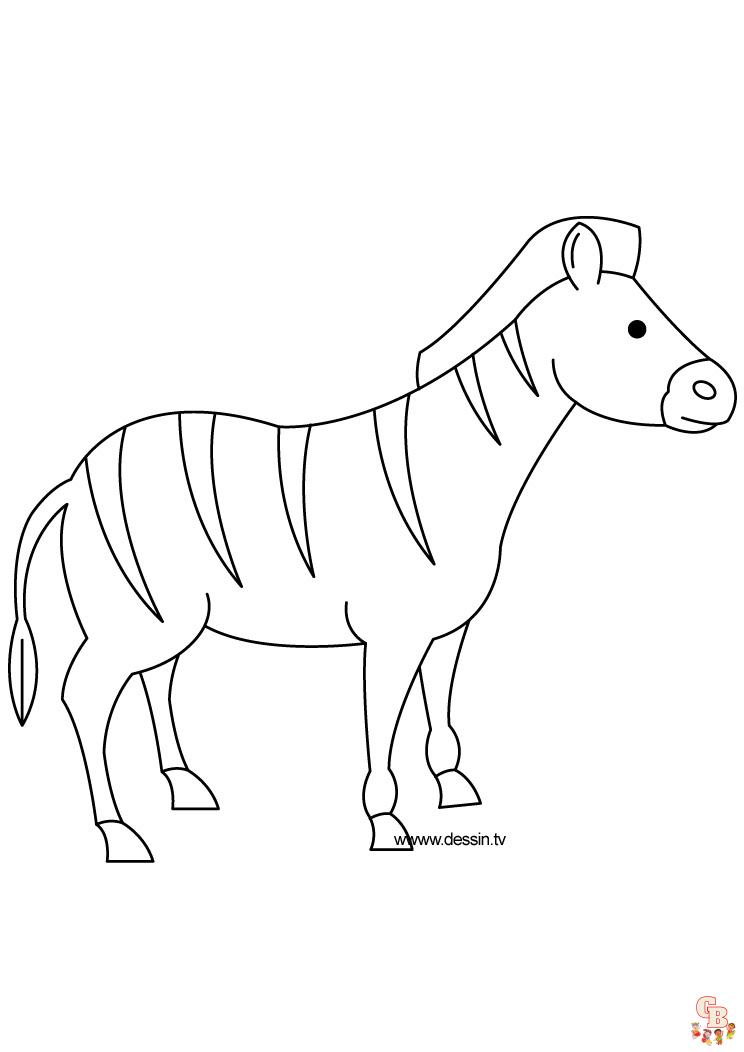 Coloriage Zebre