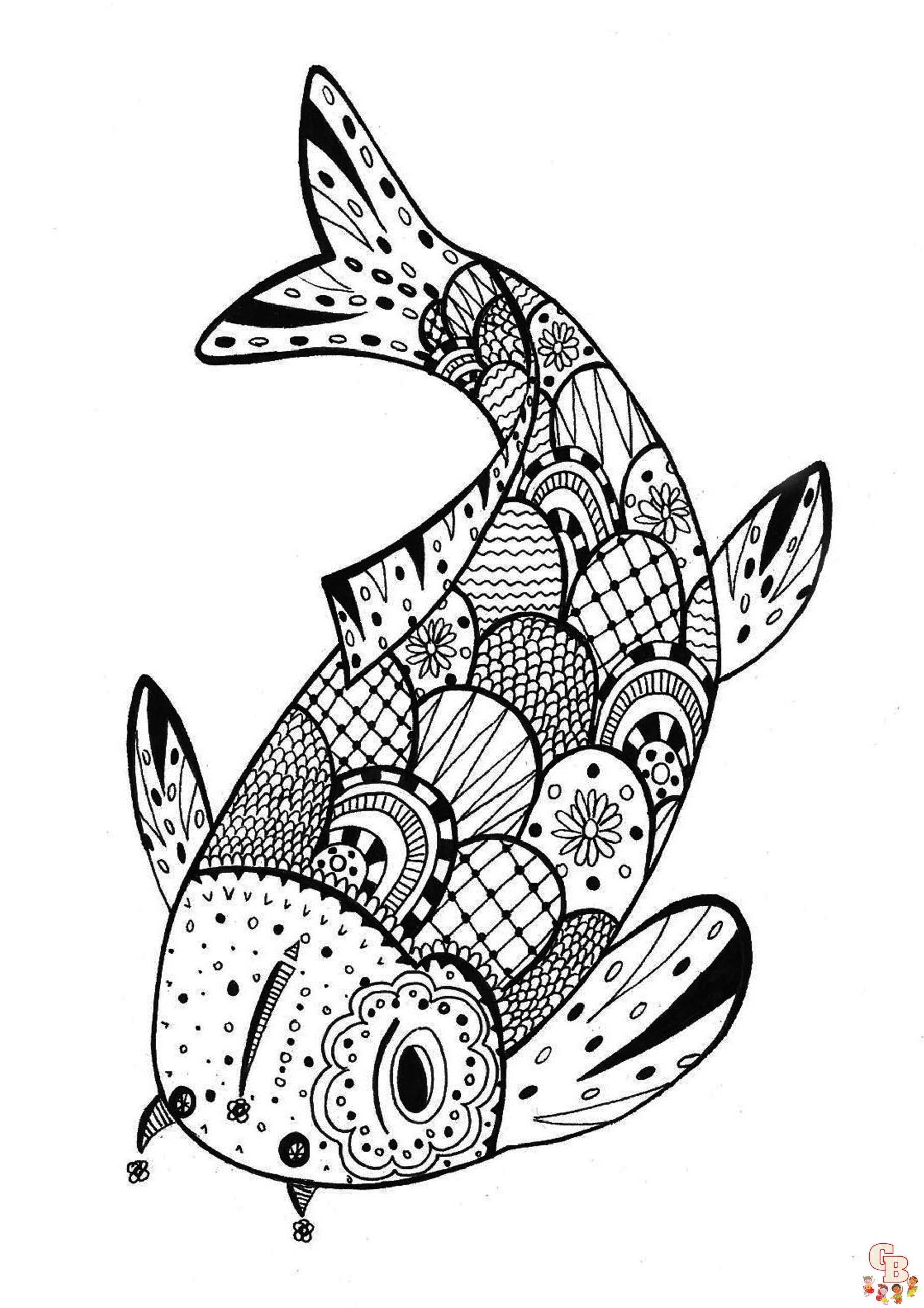 Coloriage Zentangle