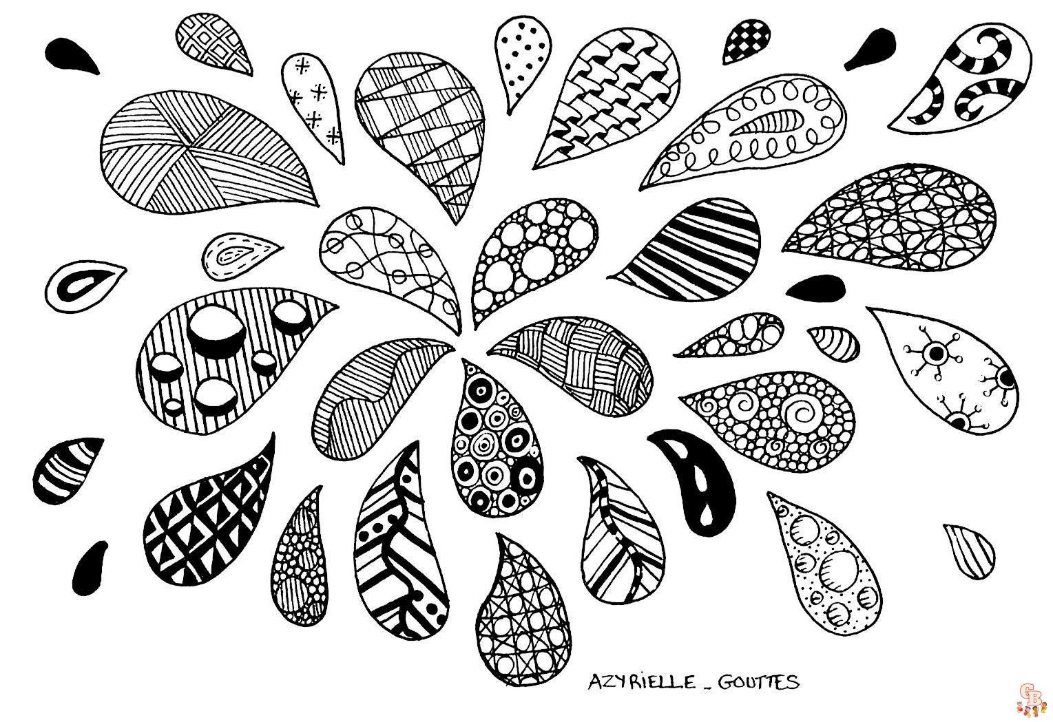 Coloriage Zentangle