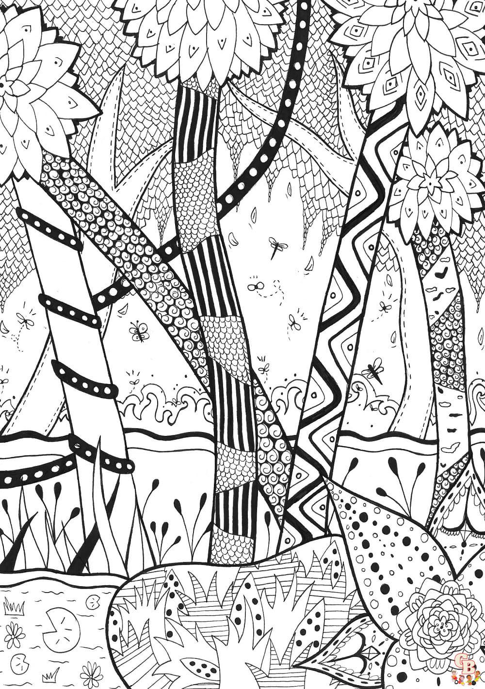 Coloriage Zentangle