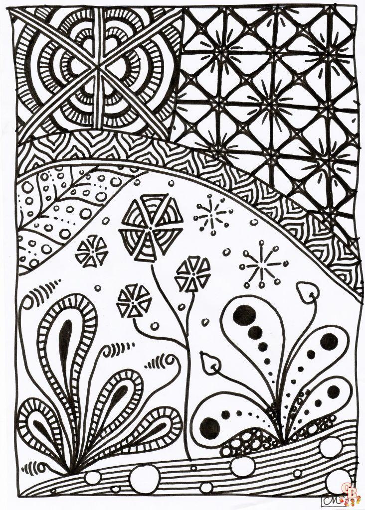 Coloriage Zentangle