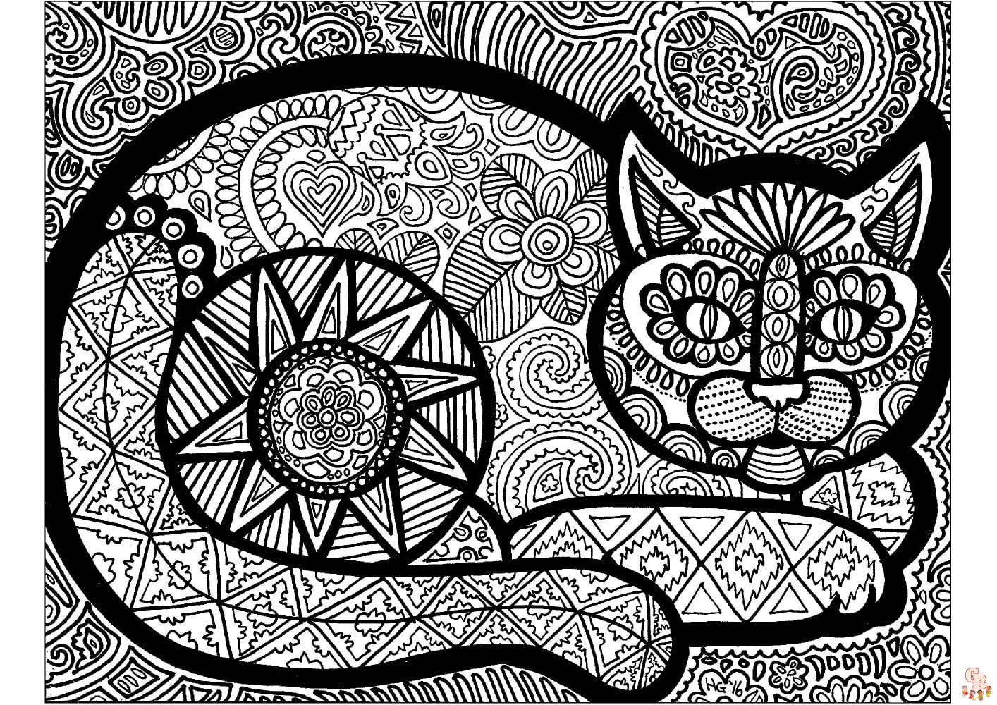 Coloriage Zentangle