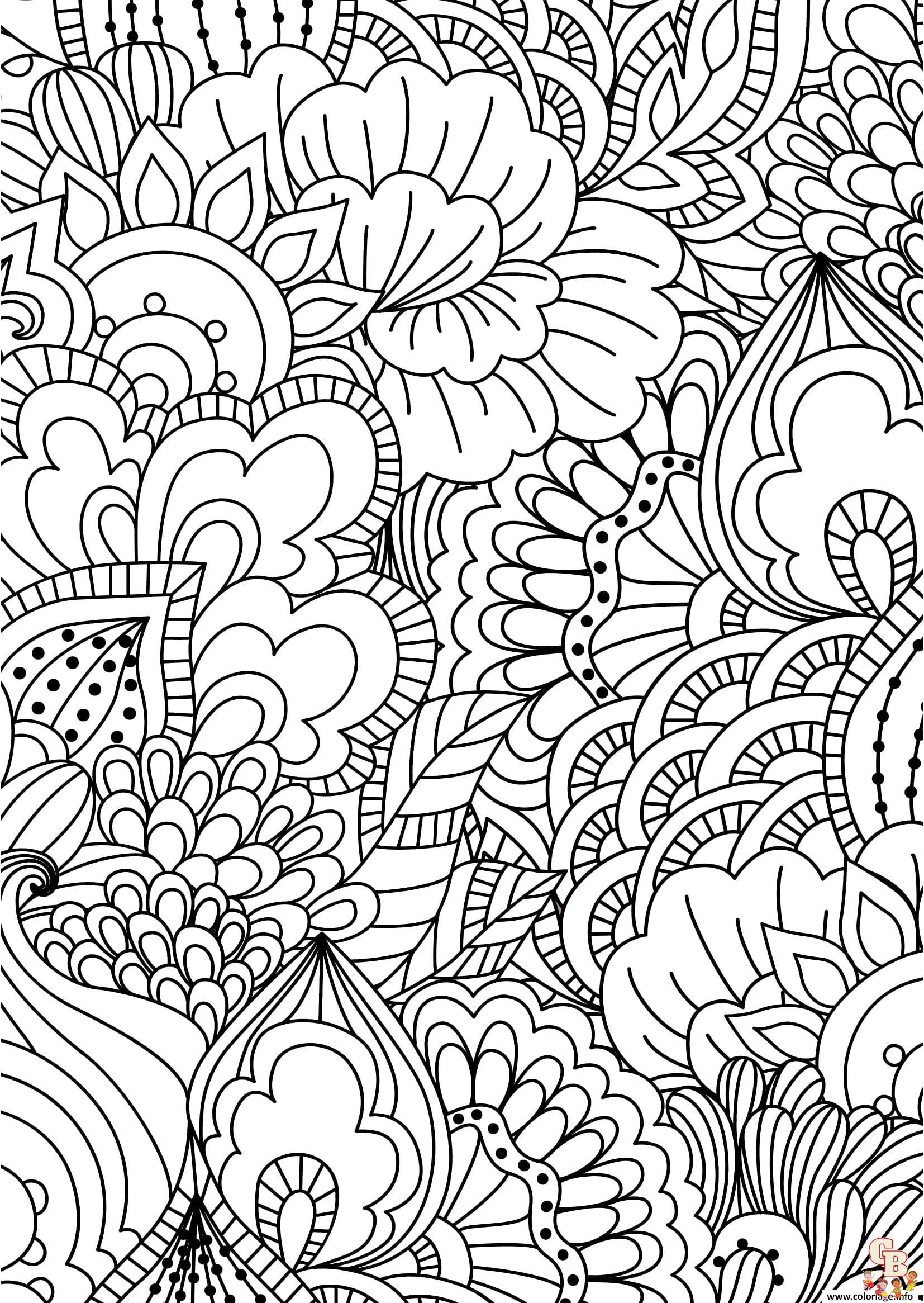 Coloriage Zentangle