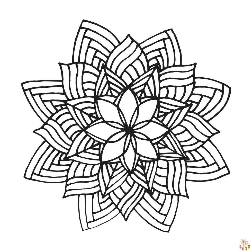 Coloriage Zentangle