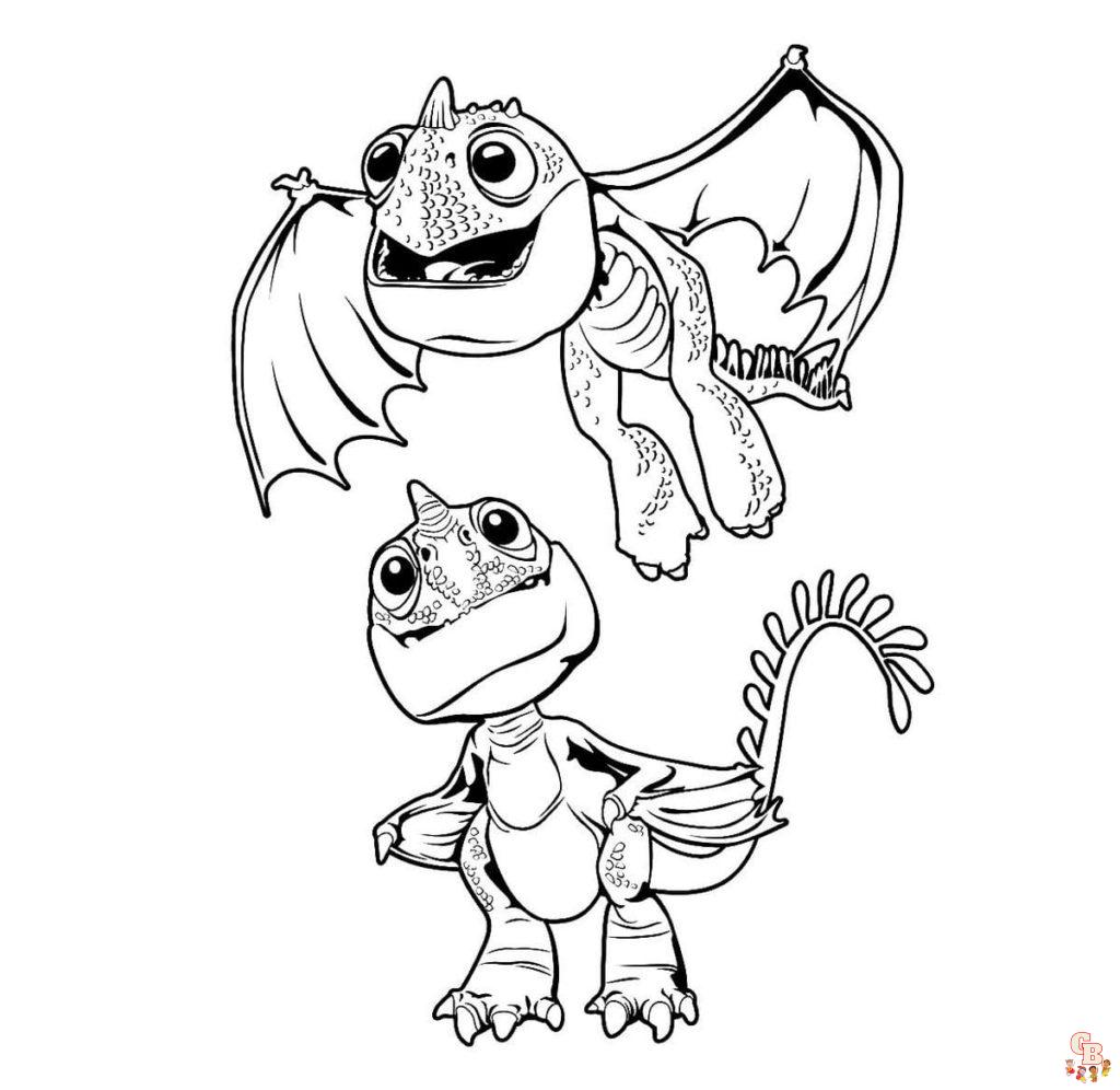 Coloriages Dragons Par dela les rives