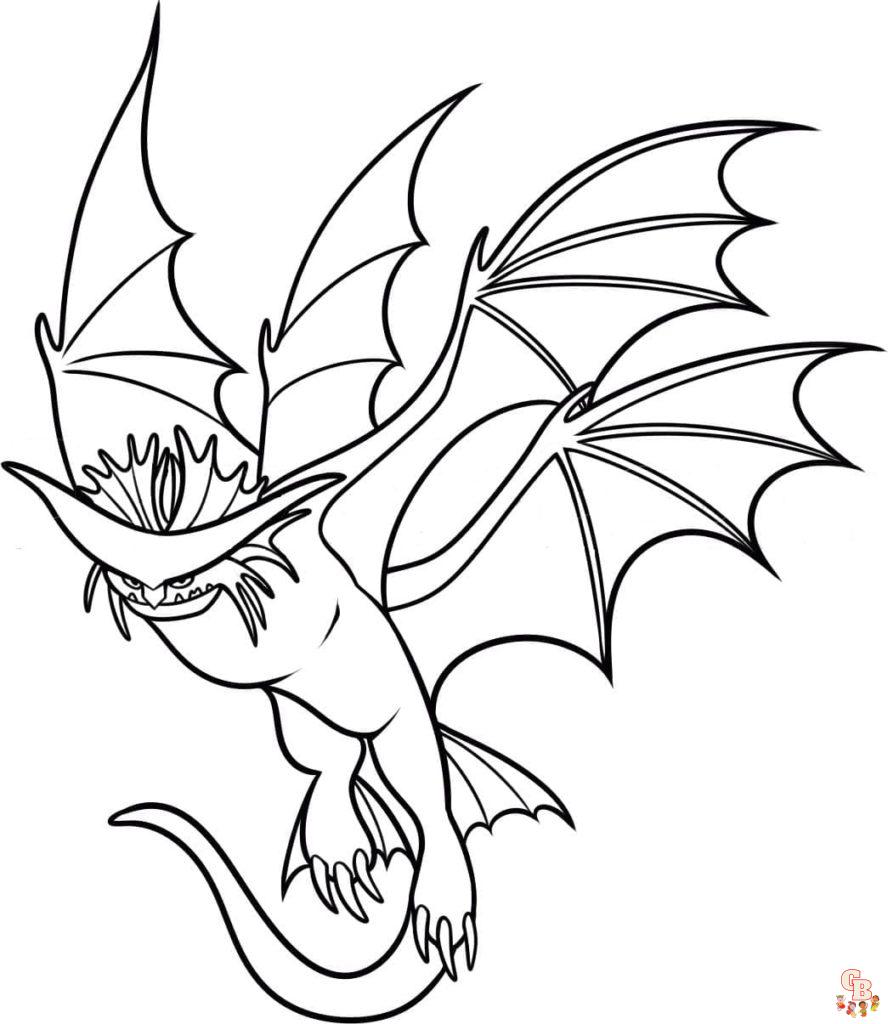 Coloriages Dragons Par dela les rives