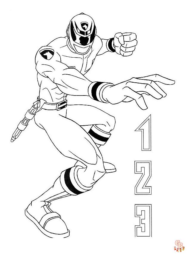 coloriage power rangers