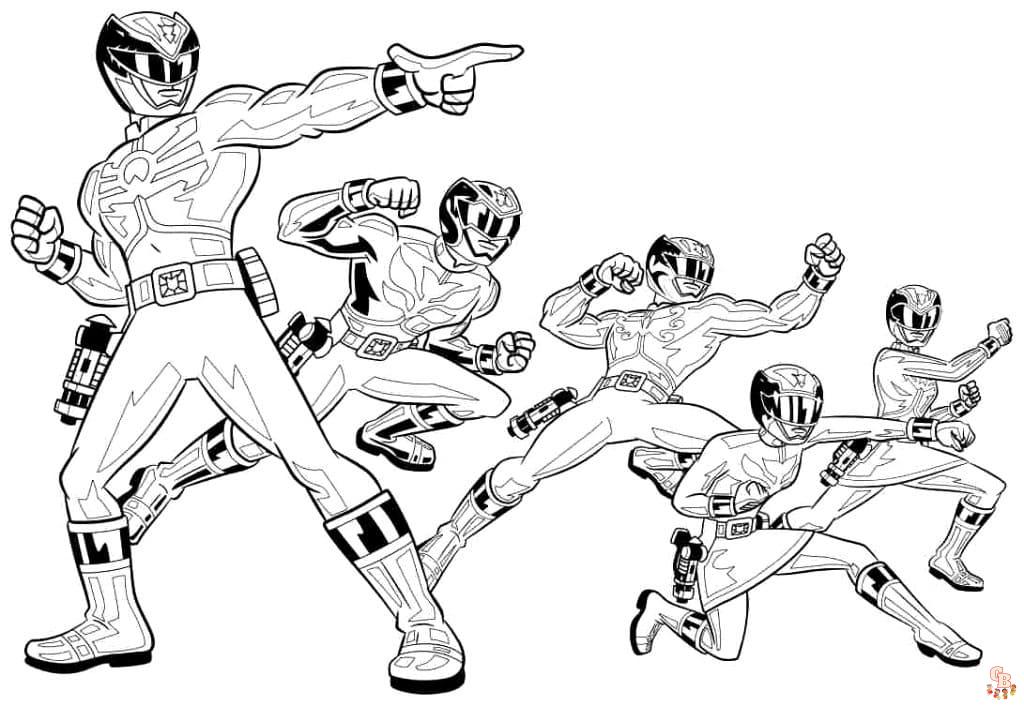 coloriage power rangers