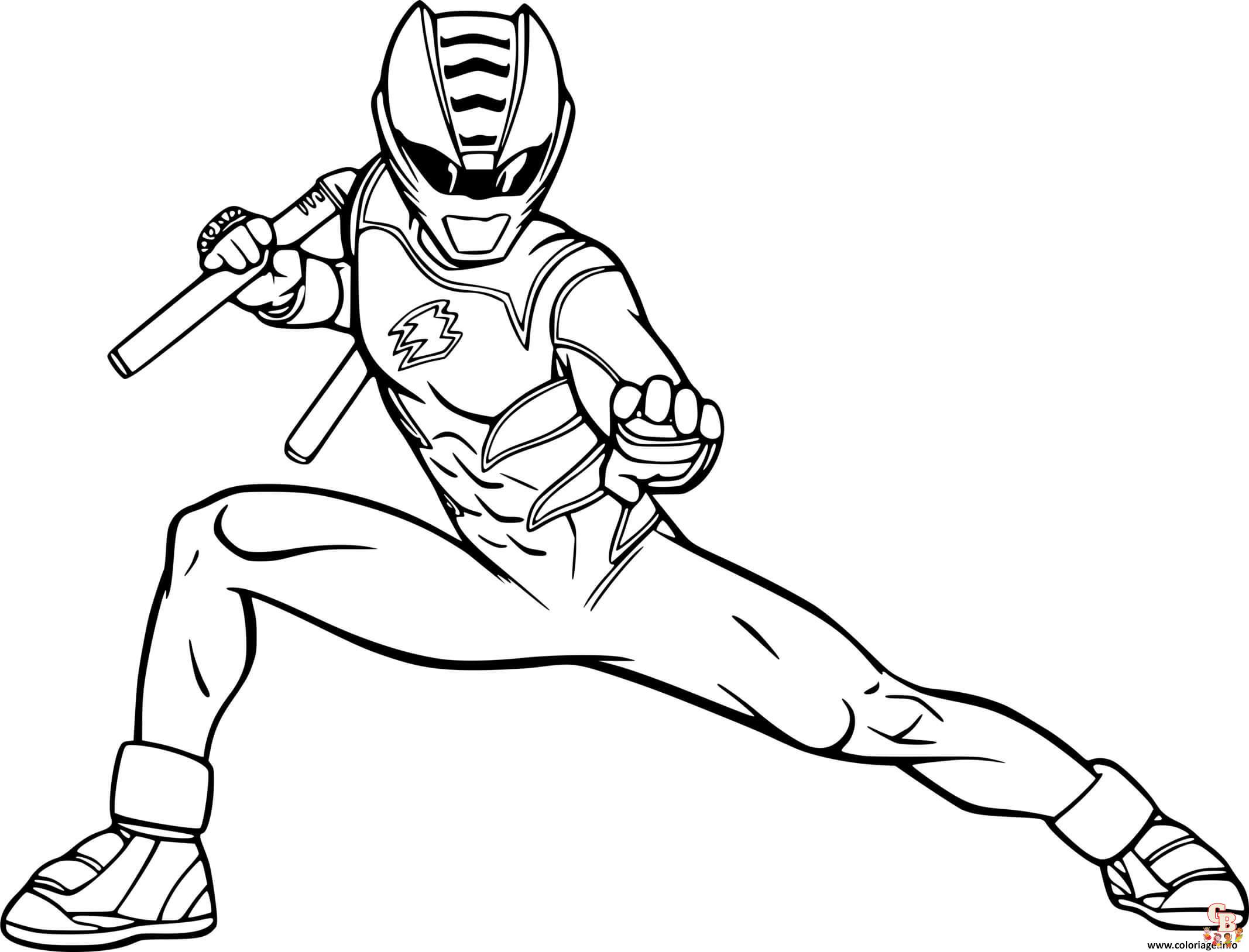 coloriage power rangers