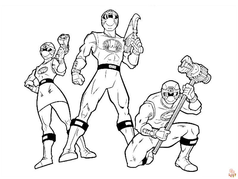 coloriage power rangers