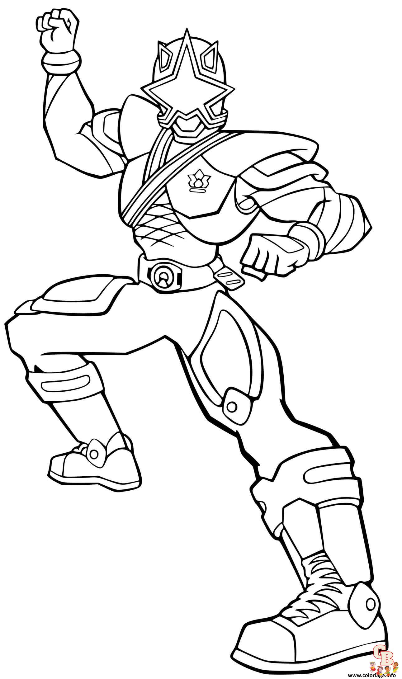 coloriage power rangers