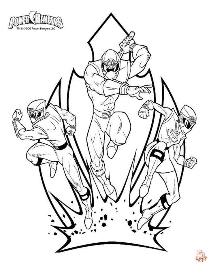 coloriage power rangers