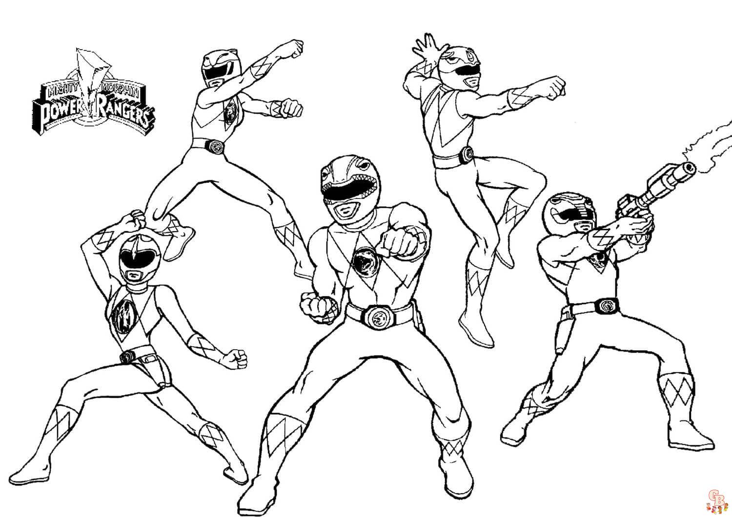 coloriage power rangers