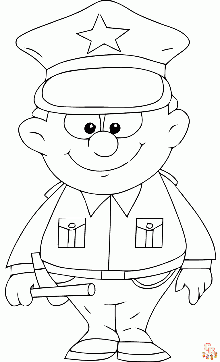 Coloriage Accessoire policier