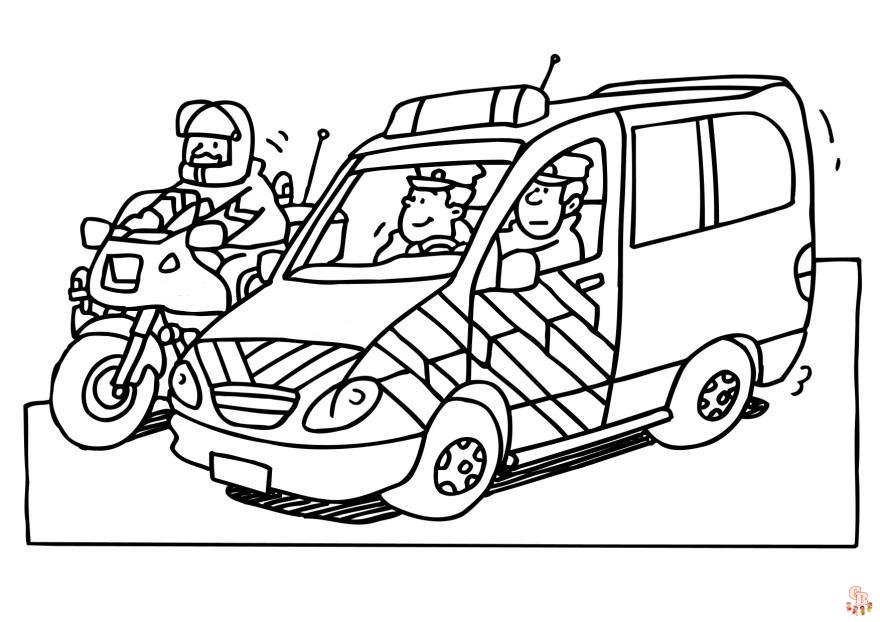 Coloriage Accessoire policier