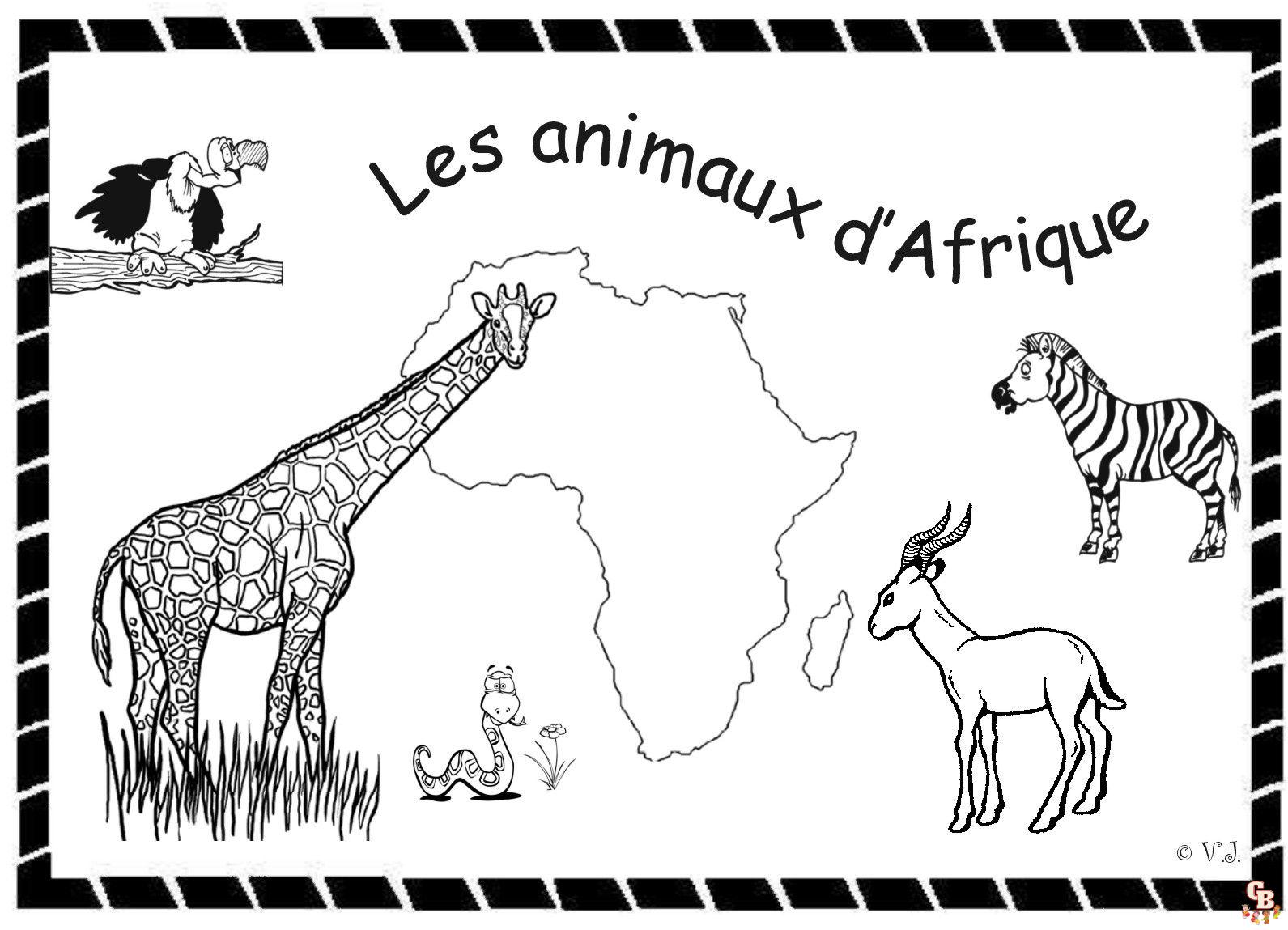 Coloriage Africains